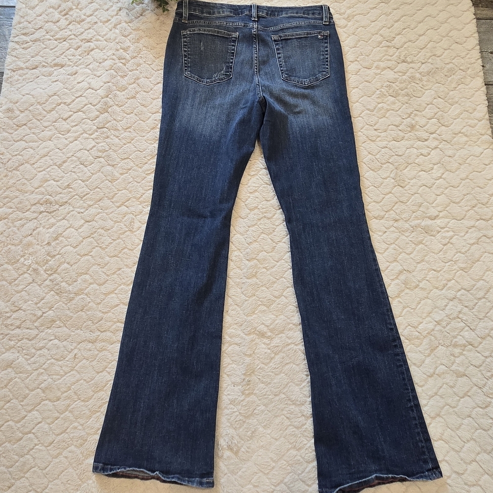 Tommy Hilfiger Flare Whiskered and Faded Jeans, Size 10 - Picture 7 of 7